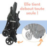Poussette double bébé légère compacte