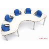 Chaise haute 5 places en bois