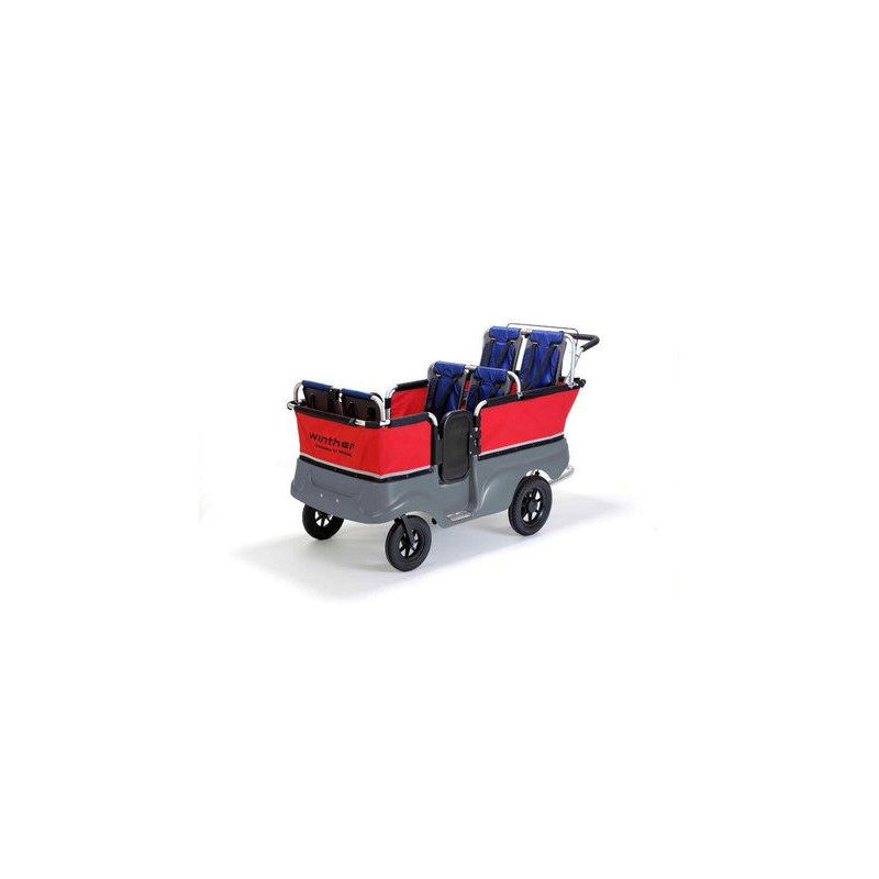 Poussette chariot bus tortue kiddy 6 places