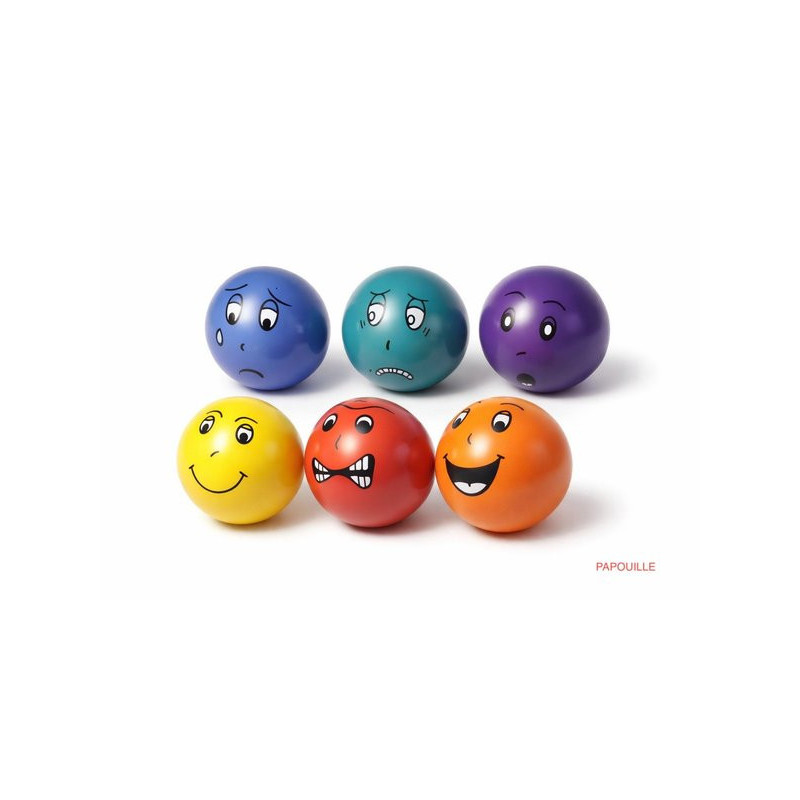 Lot de 6 balles a émotions