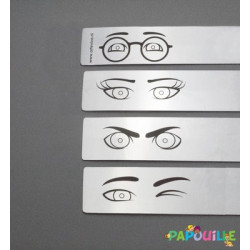 Miroir enfant incassable à expression en lot de 4