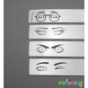 Miroir enfant incassable à expression en lot de 4