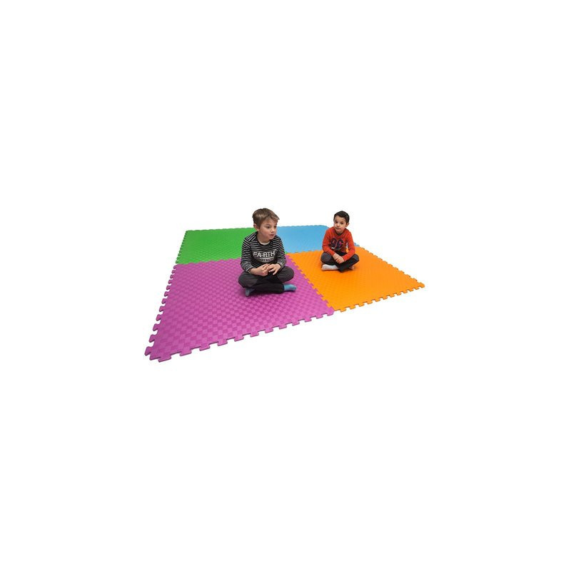 4 grands tapis dalle carré puzzle 100 x 100 x 1cm