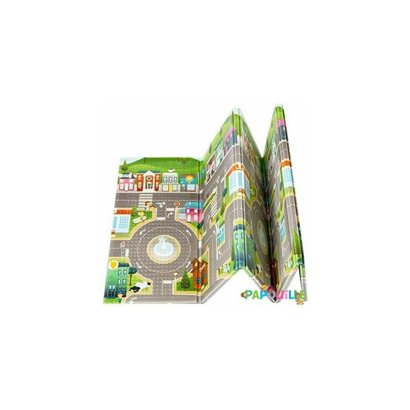 Tapis de jeu double face ville et zoo