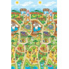Tapis de jeu double face ville et zoo