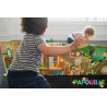 Tapis de jeu double face ville et zoo