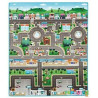 Tapis de jeu double face ville et zoo