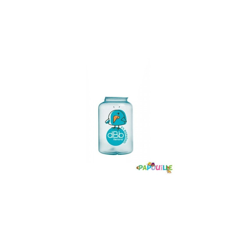 Biberon 120ml nu polypropylène turquoise