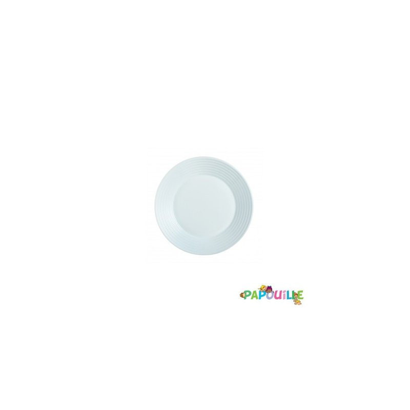 Assiette plate en verre trempé ø23cm
