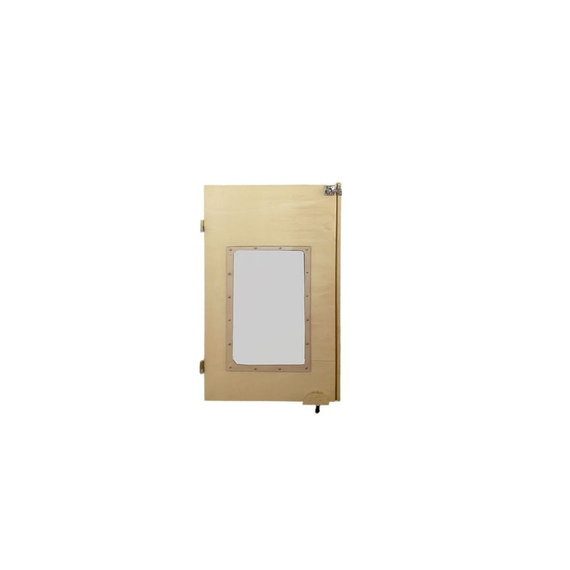 Portillon en bois fenêtre avec roulette sur mesure
