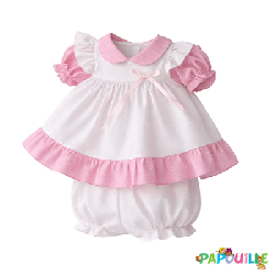 Ensemble poupon fille robe plus culotte 52 cm