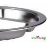 Assiette inox 3 compartiments 22 cm