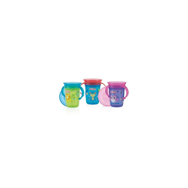 Gobelet magique 360° avec anses - 240ml - 6m+