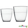 Lot de 6 gobelets duralex en verre trempé 16cl empilable