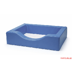 Couchette empilable en mousse pvc 50 x 100 cm bleu