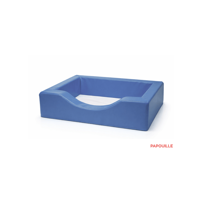 Couchette empilable en mousse pvc 50 x 100 cm bleu