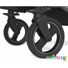 2 roues avant poussette double duette et triplette piroet peg perego