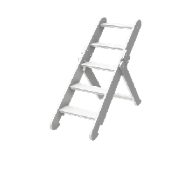 Escalier pliable en bois pour plan de change enfant