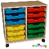 Meuble 2 colonnes avec 12 bacs