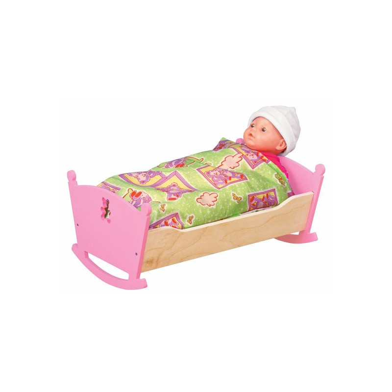 Berceau poupon en bois pour enfant