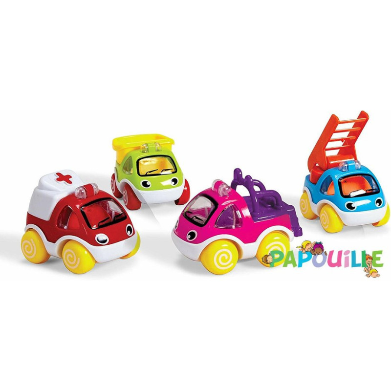 Lot de 4 mini véhicules