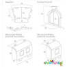 Tunnel de jeux rocky extérieur spécial collectivité
