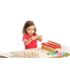 Carte d'apprentissage avec boîte de tri montessori en bois