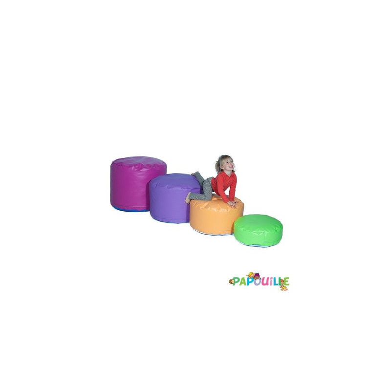 Parcours de motricité pouf pouf