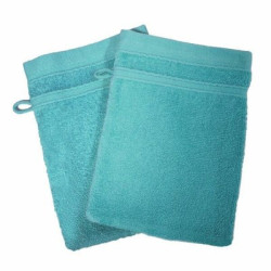 Gant de toilette éponge 20 x 15 cm 400 gr anis