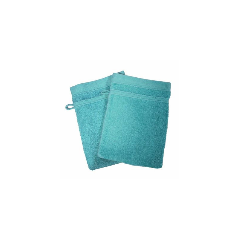 Gant de toilette éponge 20 x 15 cm 400 gr anis