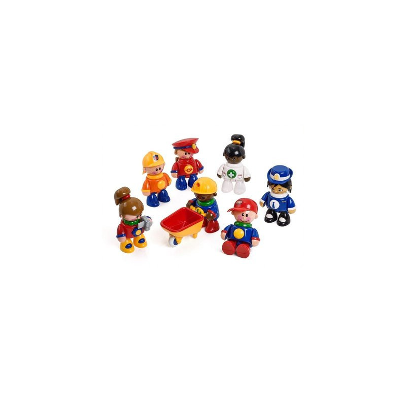 Figurines articulées copains du métier 7 pièces