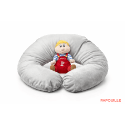 Coussin cale-bébé d'allaitement GRIS