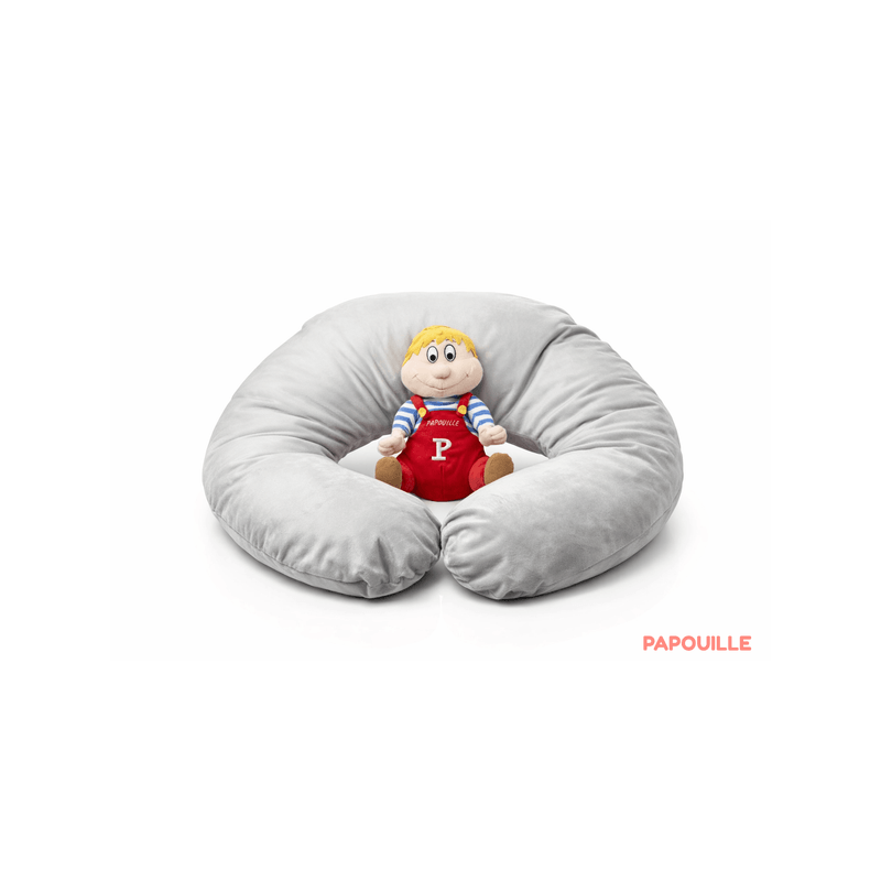 Coussin cale-bébé d'allaitement GRIS