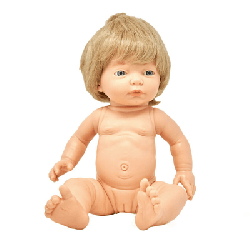Poupée corps dur avec cheveux européen 40cm fille mazal