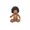 Poupée corps dur avec cheveux africain 40cm fille mazal