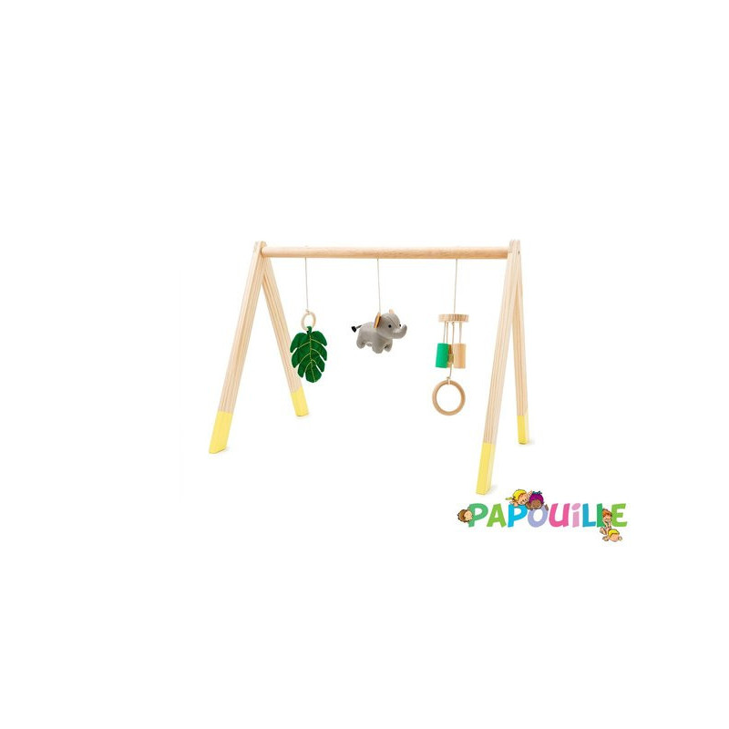 Arche d'éveil en bois pastel la jungle