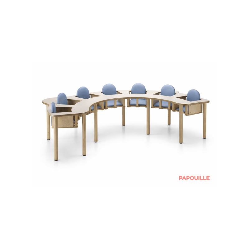 Chaise haute 7 places en bois