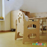 Chaise haute en bois 5 places
