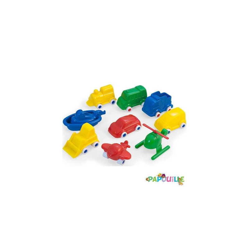 Véhicules en plastique 9 cm 36 unités