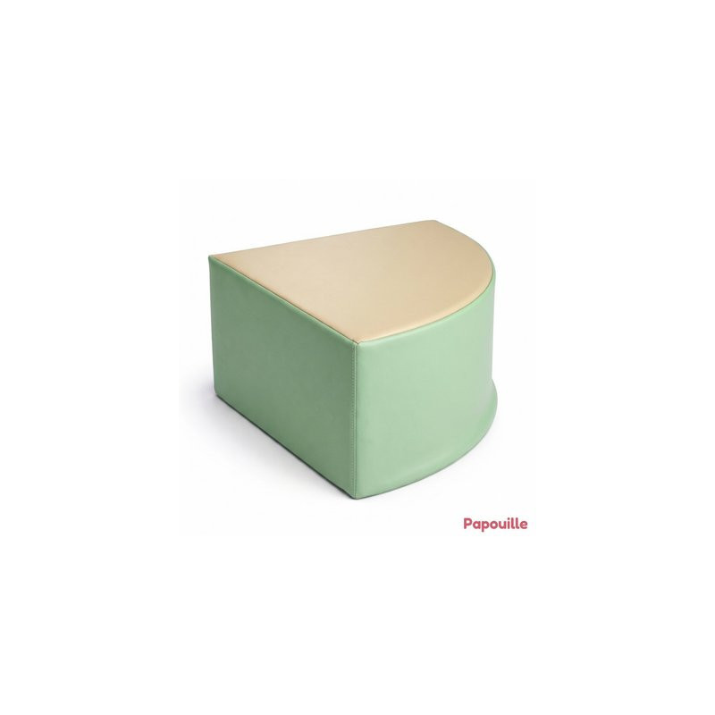 Pouf triangle en mousse imperméable assise 25 cm