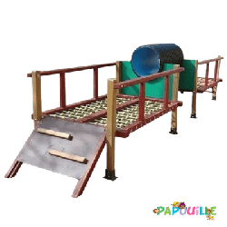 Parcours pour aire de jeu enfant