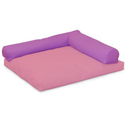 Coussin carré avec rouleaux