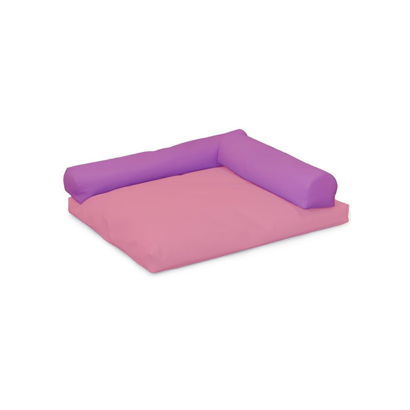Coussin carré avec rouleaux