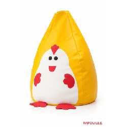 Pouf jaune poussin