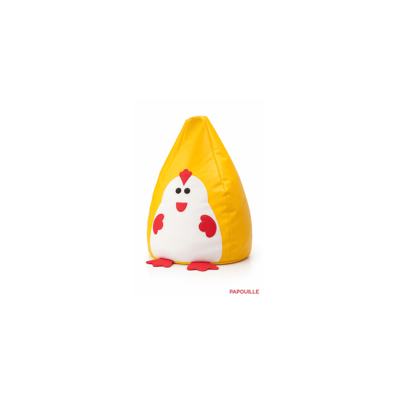 Pouf jaune poussin