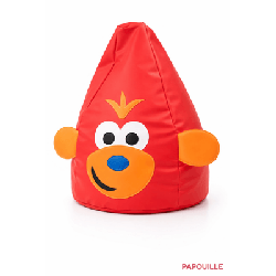 Pouf rouge singe