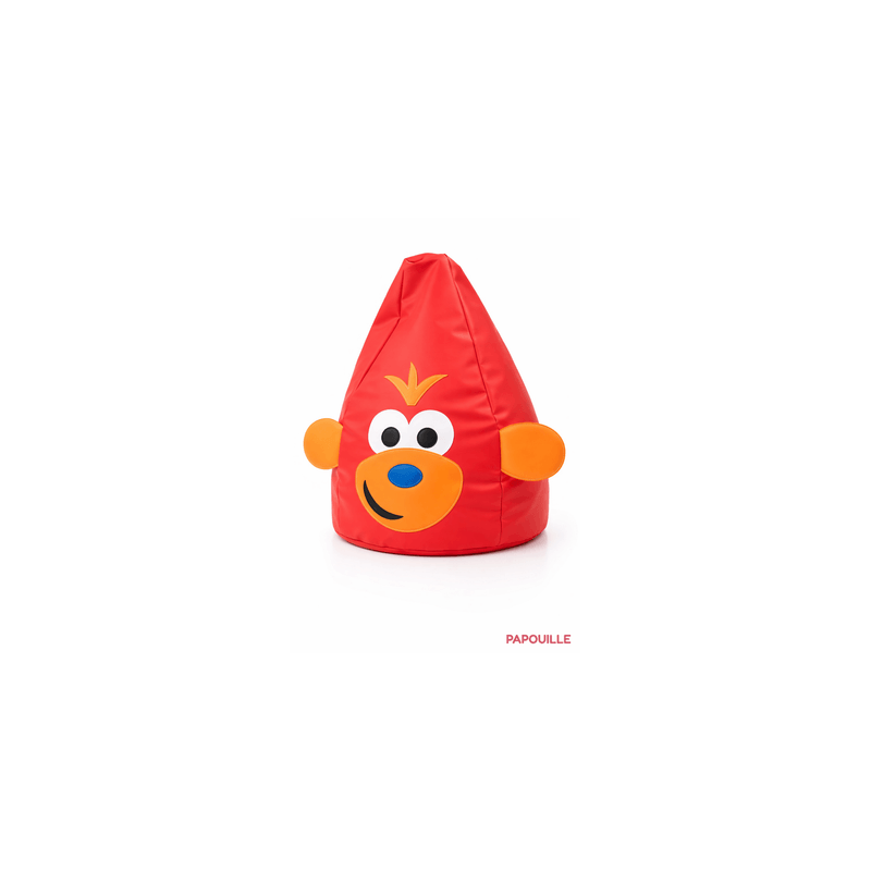 Pouf rouge singe
