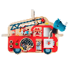 Panneau d'activités bois le camion de pompier