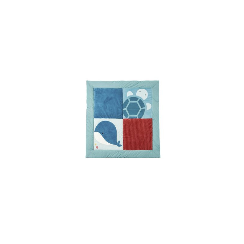 Tapis d'éveil réversible 1 x 1 m pour deux ambiances différentes