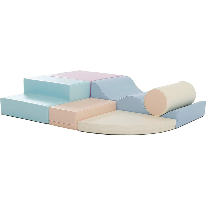 Kit de motricité enfant 6 modules pastel pâle